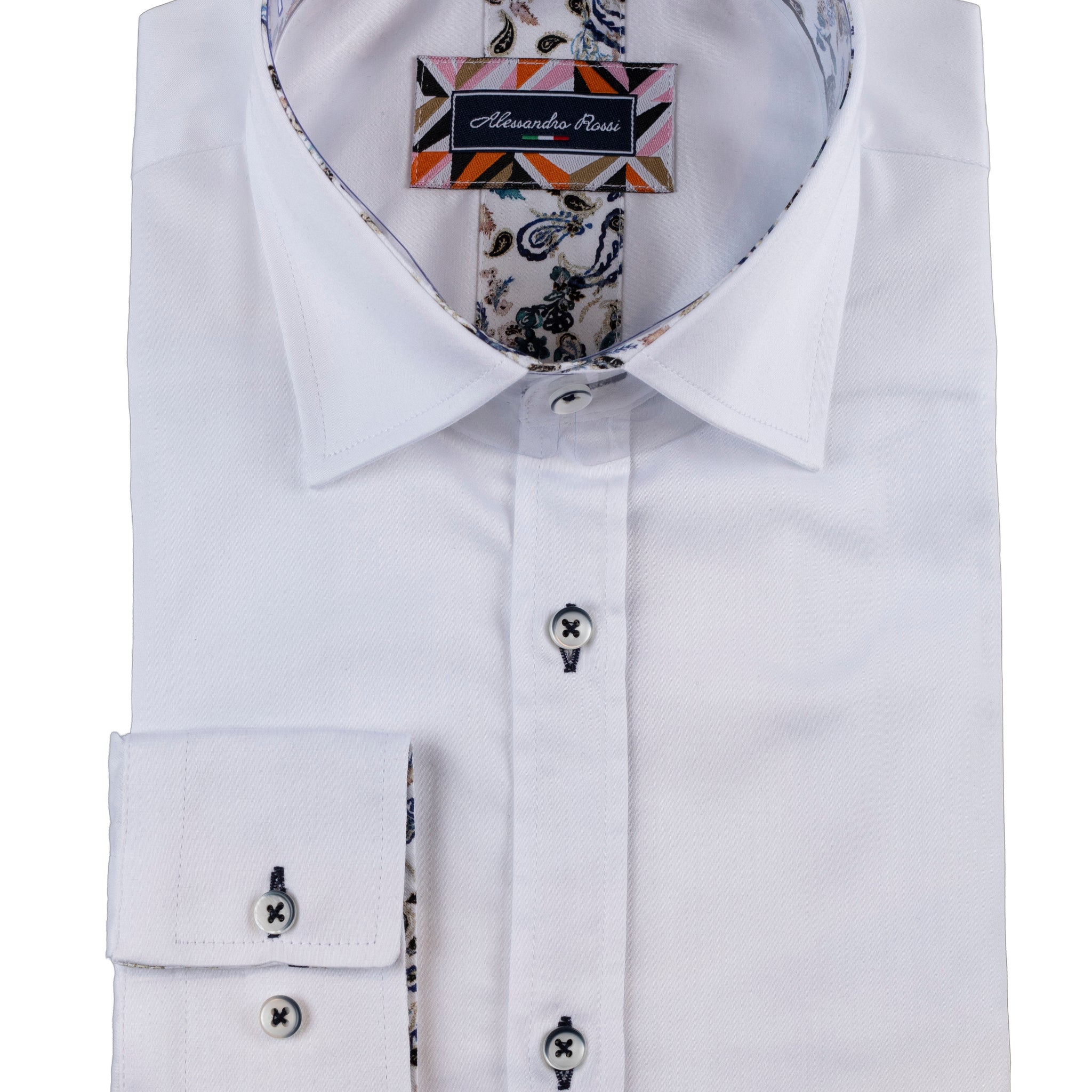 AR NOOS 004 WHITE/NAVY PAISLEY